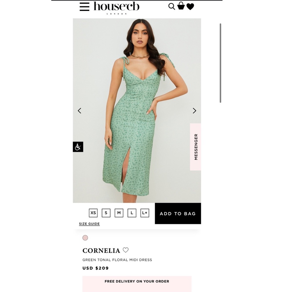 Gorgeous green House of CB Dress
